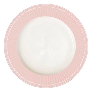 Alice pale pink dinner plate fra GreenGate - Tinashjem